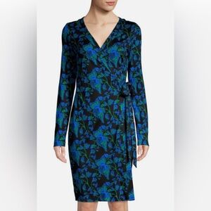 Diane Von Furstenberg Women’s Julian Silk Jersey Wrap Dress Size 8